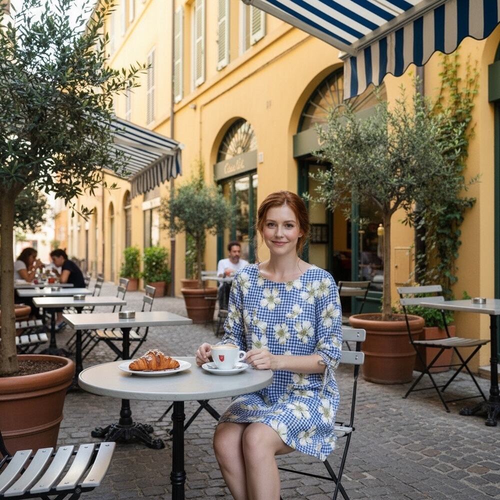 Draper James Dress Gingham Floral Shift - Picture 10 of 10